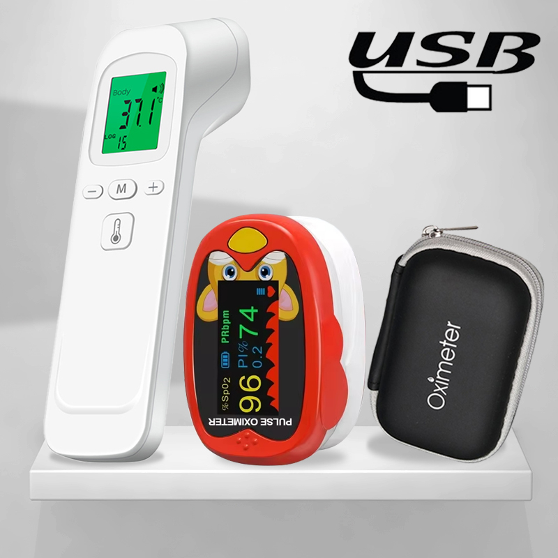 Digital Thermometer Infrared - 비접촉식 레이저 체온 귀 온도계 산소포화도