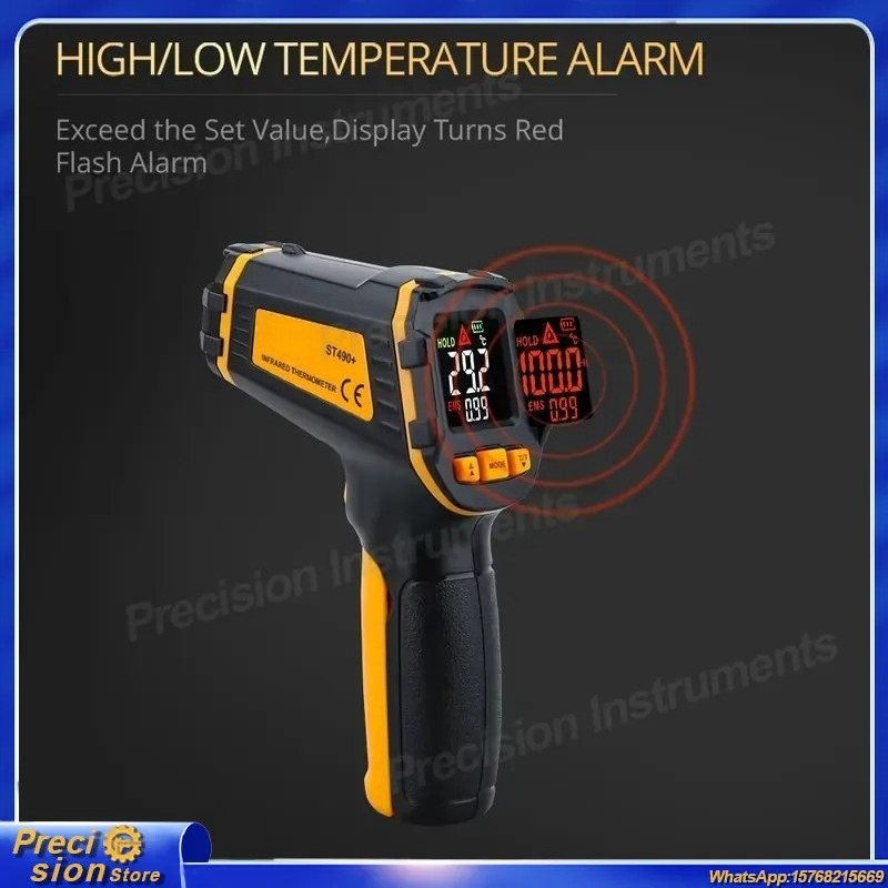 Digital Thermometer Infrared - 디지털 적외선 온도계 비접촉식 레이저 온도계