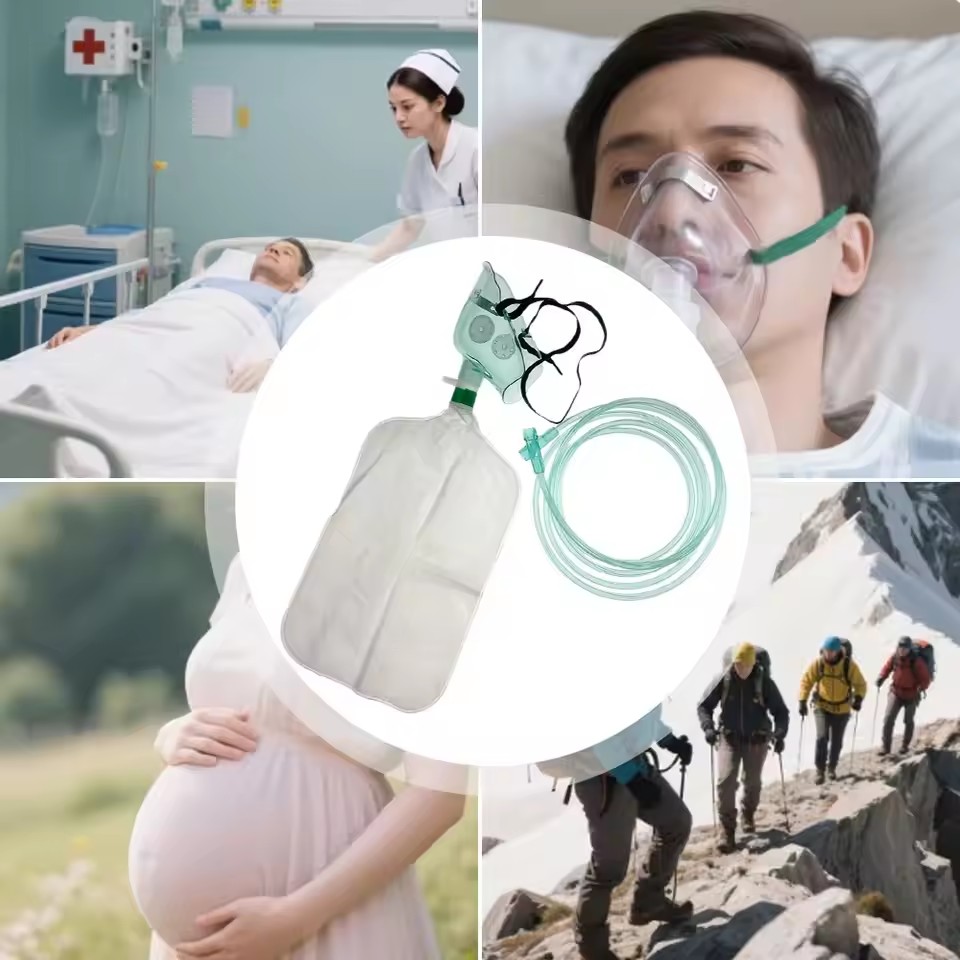 일회용 성인용 고농도 산소 마스크 (튜브 포함) 비재호 - Oxygen Mask Non-Rebreather 리뷰 및 가격