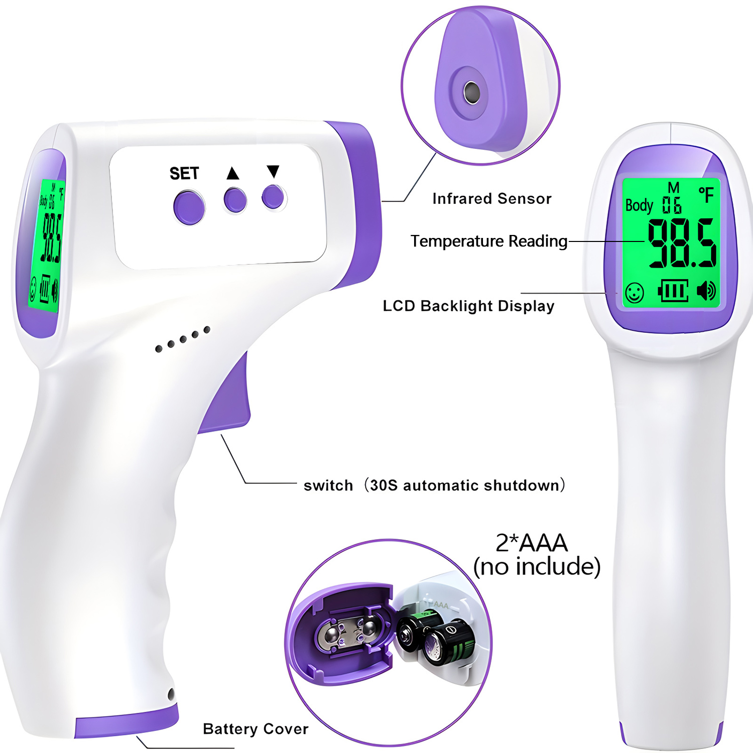 디지털 체온계 적외선 비접촉 체온계 비접촉 이마 체온계 - Digital Thermometer Infrared 리뷰 및 가격