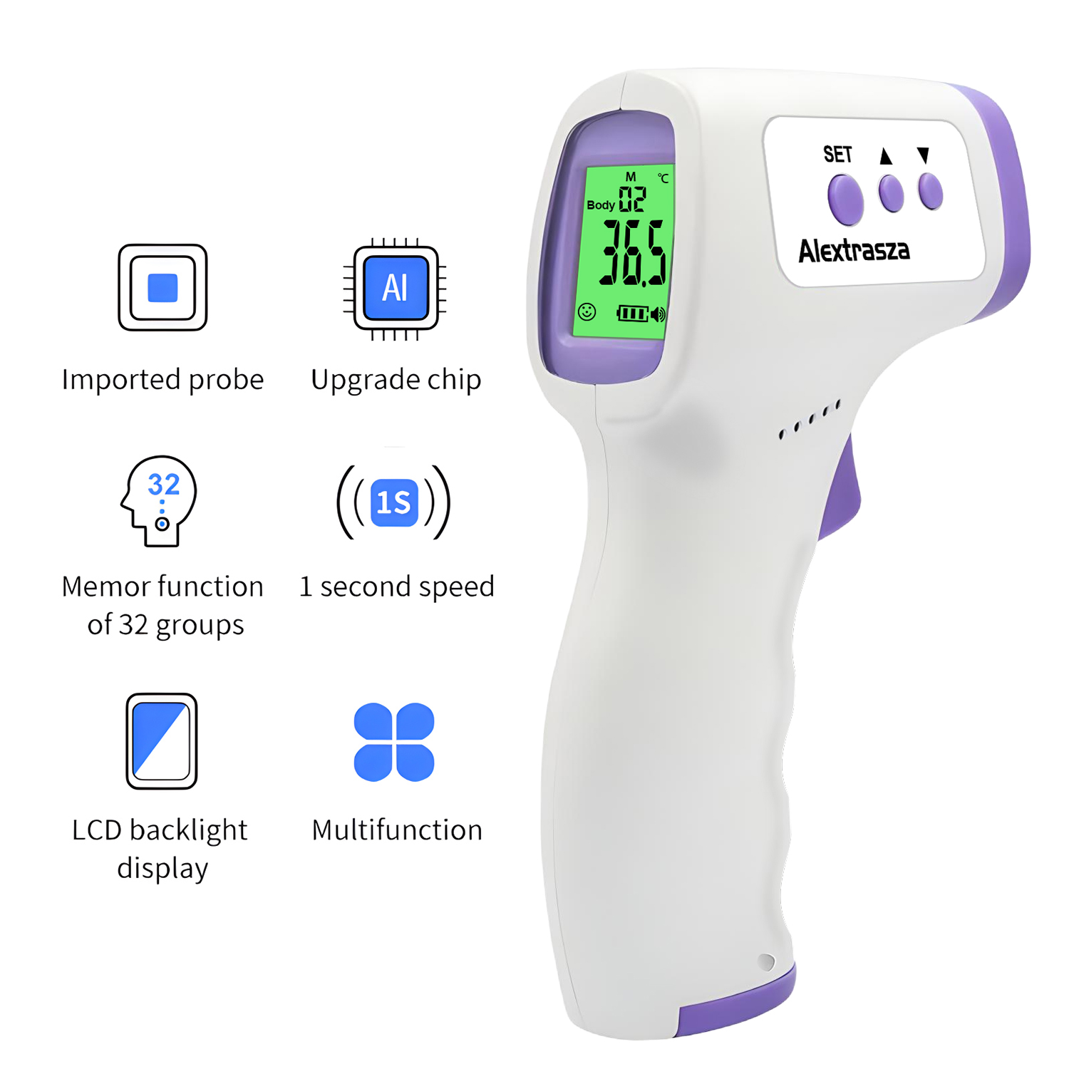 휴대용 이마 디지털 온도계 비접촉 적외선 의료 체온 발 - Digital Thermometer Infrared 리뷰 및 가격