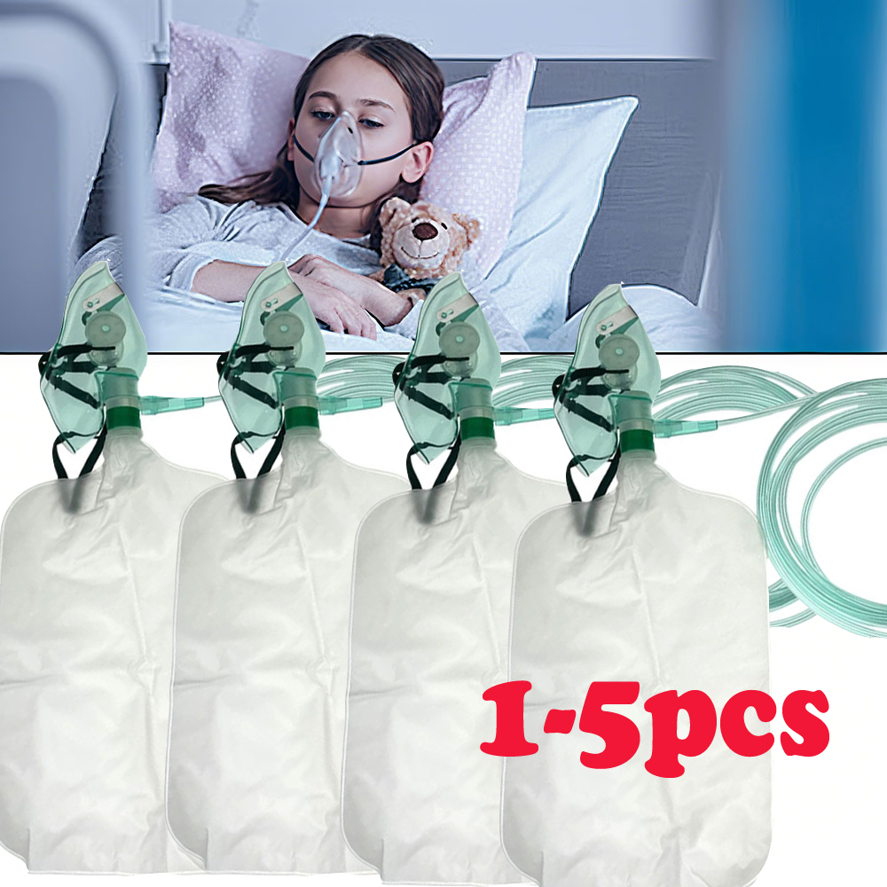 1-5PCS 성인 비재호기 산소 마스크(저수지 백이 있 - Oxygen Mask Non-Rebreather 리뷰 및 가격