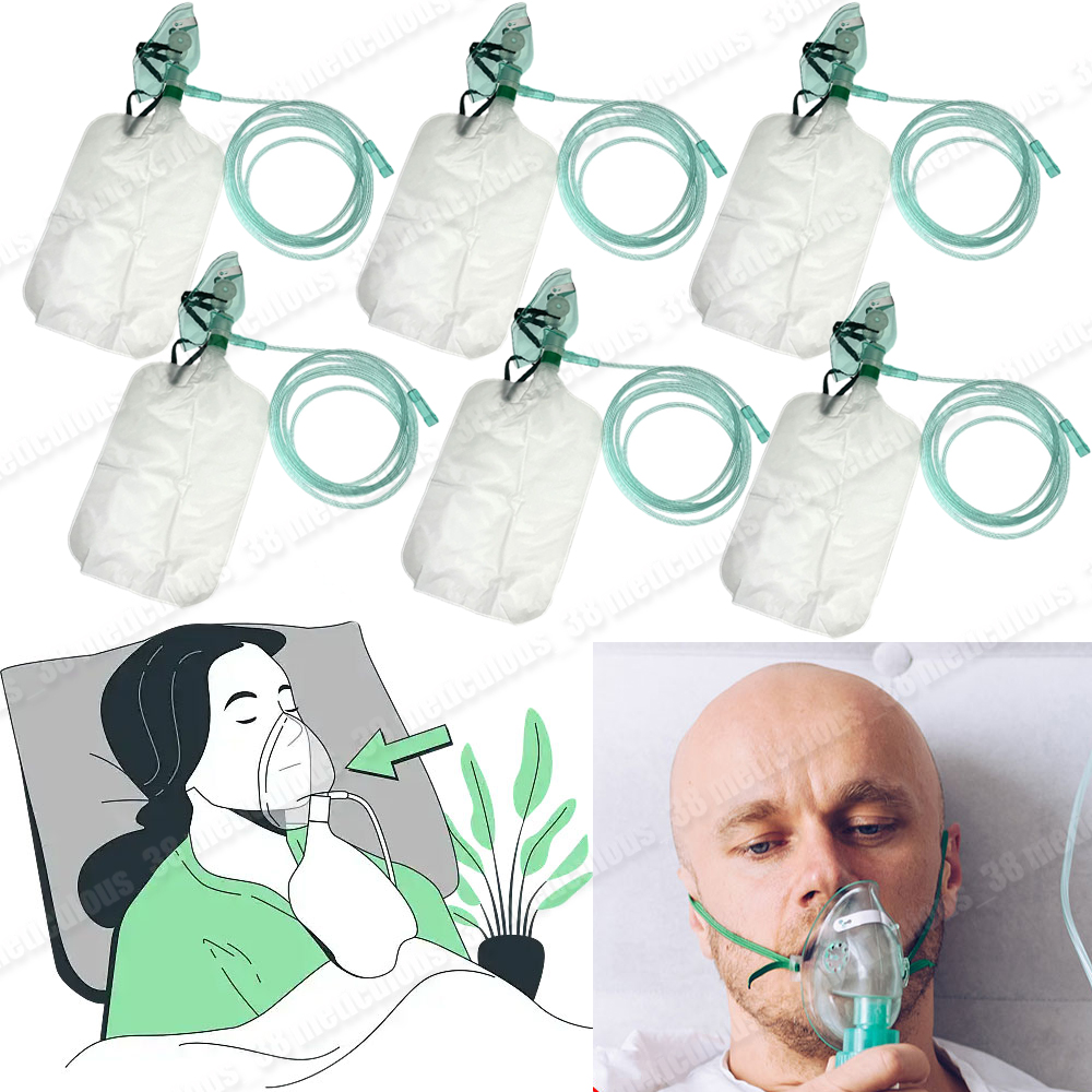 5-20개입 일회용 성인용 고농도 비재호흡 산소 마스크 - Oxygen Mask Non-Rebreather 리뷰 및 가격
