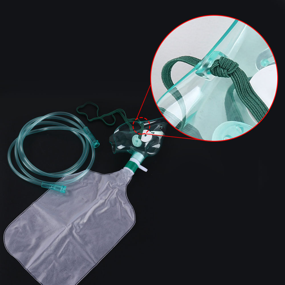 튜브가 포함된 성인용 고농도 산소 마스크 1개 - 탄력 - Oxygen Mask Non-Rebreather 리뷰 및 가격