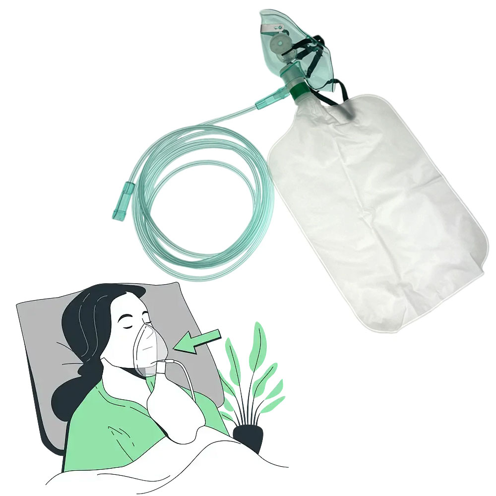 5-10개 일회용 성인용 고농도 산소 페이스 마스크(튜 - Oxygen Mask Non-Rebreather 리뷰 및 가격