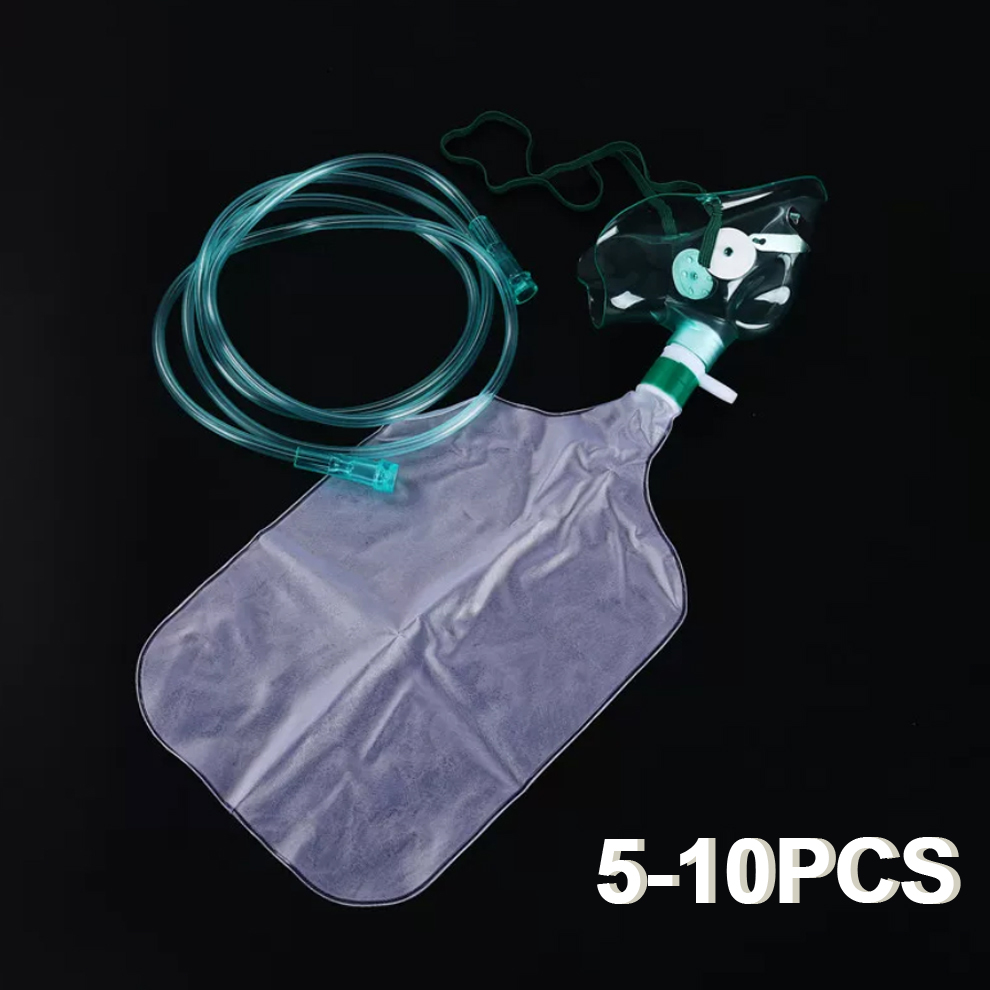 5-10개 일회용 성인용 고농도 산소 마스크 튜빙이 있 - Oxygen Mask Non-Rebreather 리뷰 및 가격