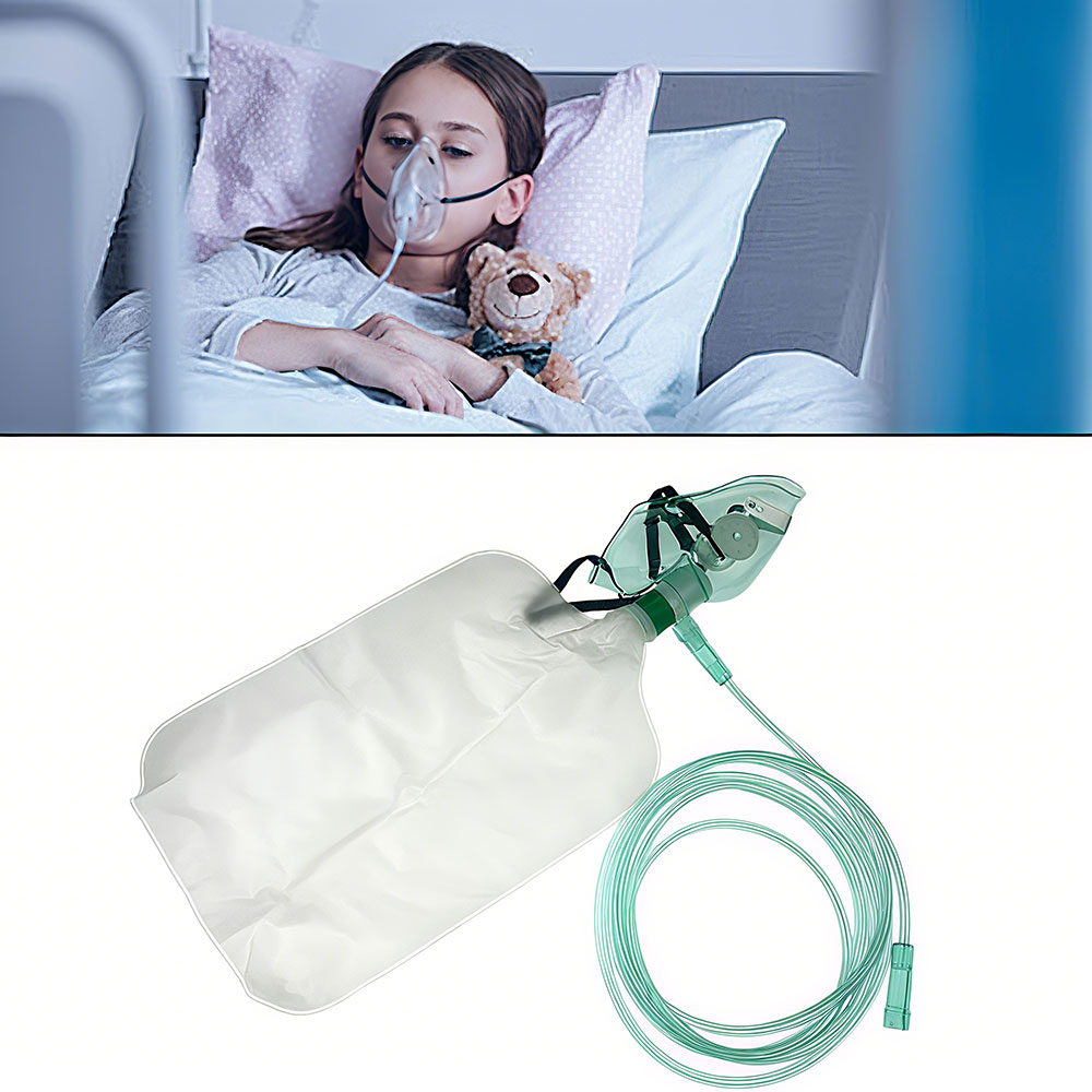 성인용 비재호흡식 산소 마스크(저장백이 있는 산소 마스 - Oxygen Mask Non-Rebreather 리뷰 및 가격